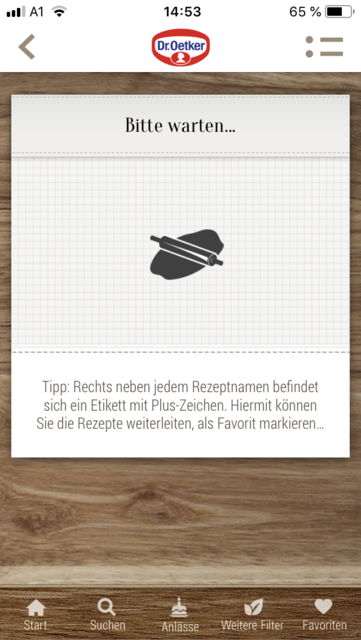Unser App-Tipp der Woche: Dr. Oetker Rezeptideen ist eine App mit einer großen Auswahl an Backrezepten. | Foto: Screenshot