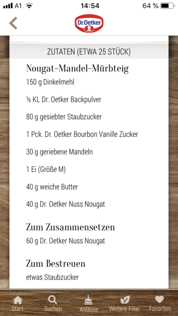 Unser App-Tipp der Woche: Dr. Oetker Rezeptideen ist eine App mit einer großen Auswahl an Backrezepten. | Foto: Screenshot