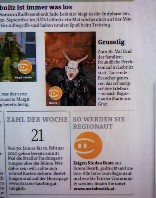 Herzlichen Dank, auch an die WOCHE-Leibnitz!