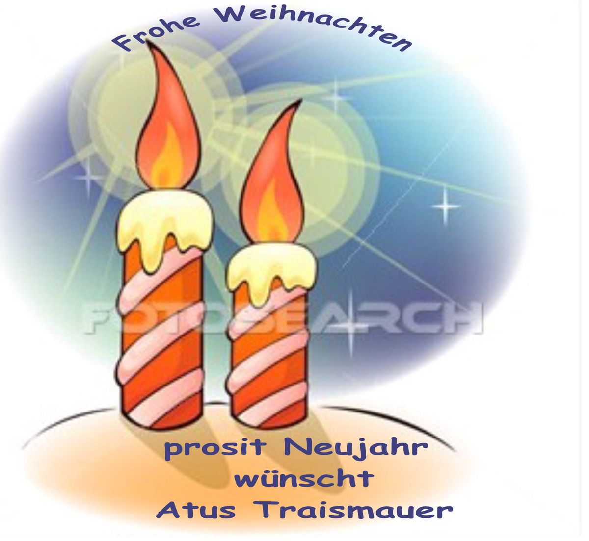 Frohe Weihnachten Und Prosit Neujahr Gluckwunsche Des Atus