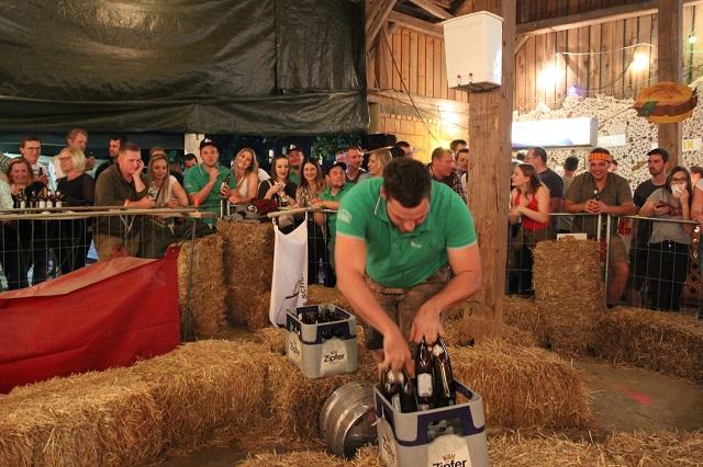 Beim Beerfassl Rollin' der MMK St. Marienkirchen/Polsenz ist Geschick gefragt. | Foto: MMK St. Marienkirchen/Polsenz