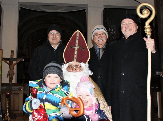 Martin und Marion beim Besuch des Nikolo.