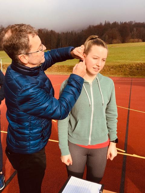 Im Zuge des Selfness-Unterrichts konnten die Schüler einen Laktat-Stufen-Test machen lassen. | Foto: HLW Wolfgangsee