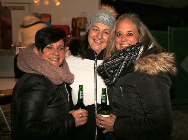 Lydia Fleischmann, Gaby Fankhauser und Birgit Berger in feierlaune.