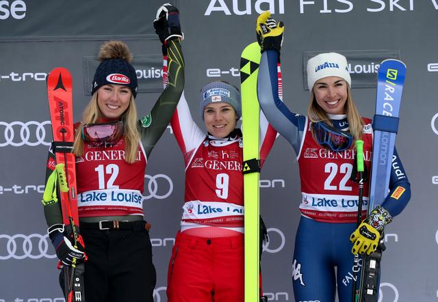 Schmidhofer siegte vor Mikaela Shiffrin und Francesca Marsaglia.