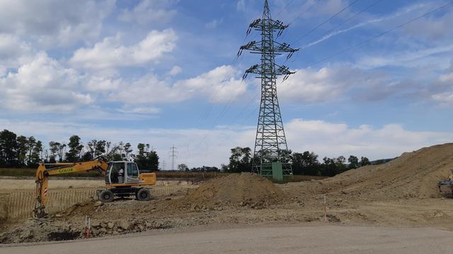 In Steinbrunn wird noch bis Herbst 2020 an einem neuen Umspannwerk der Netz Burgenland gebaut.