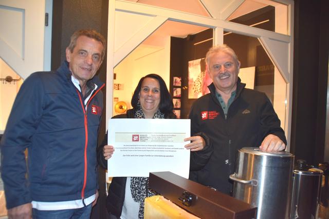 Rain Art meets Genusswerkstatt: Herbert Osl, Heidi Rainalter und Richard Reinalter (v.li.). | Foto: Siegele