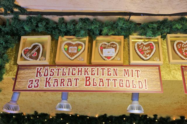 Süßigkeiten mit Blattgold