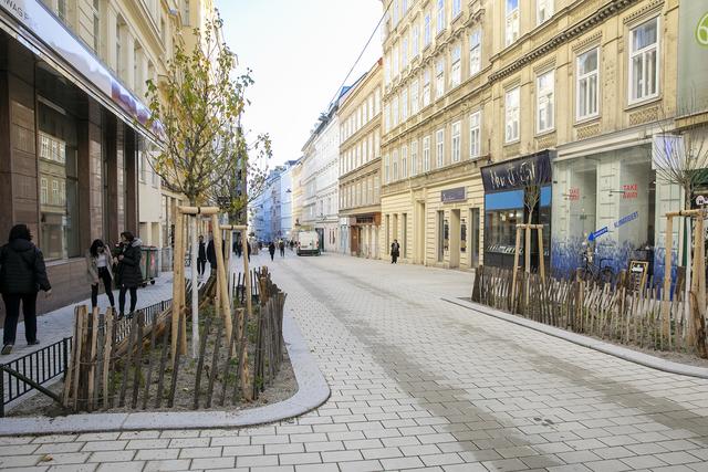 Die Otto-Bauer-Gasse wurde zu einer Begegnungszone.