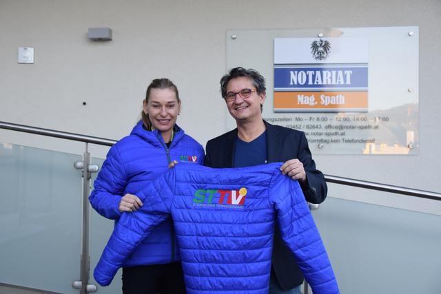 Tennis-Ass Barbara Schett besuchte Mag. Michael Spath in seinem Büro. | Foto: Eva Heinrich