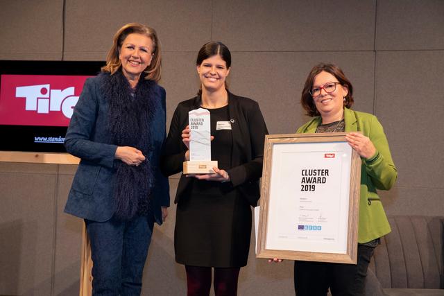 LRin Patrizia Zoller-Frischauf, Verena Laner (Oroboros Instruments), Petra Stöckl (Cluster Life Sciences Tirol)