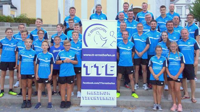 Die Mitglieder des Ernsthofner Tischtennis-Vereins. | Foto: TTE