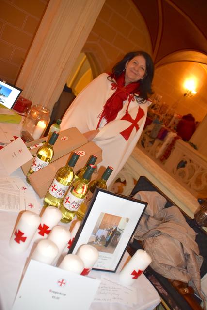 Alessandra Schmid-Busellato schlüpfte in die Templer-Kutte.