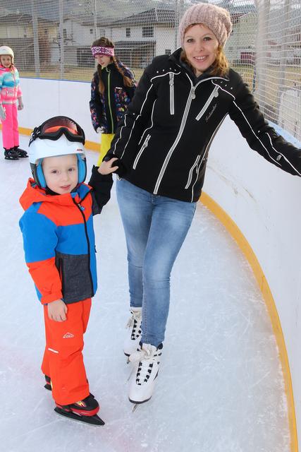 Tobias hatte mit Mama viel Spaß. | Foto: Walpoth