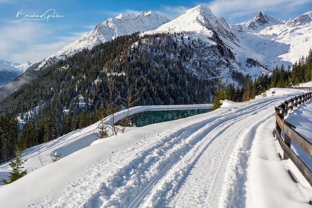 Winterlich  – Zeigt den neuen Speicherteich in Kappl Dias | Foto: Bernhard Gruber
