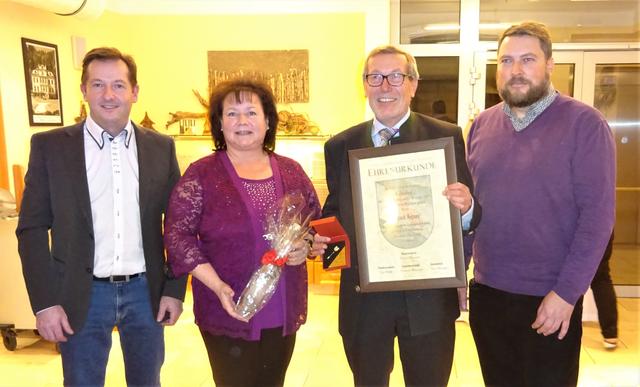 Vize-Bgm. Kurt Pawluk, Bgm Gabi Dittersdorfer, August Aigner, Horst Baumschlager (Obmann ÖVP) (v.li.) | Foto: Gem. Roßleithen