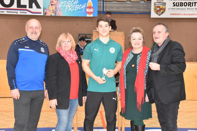 Tobias Bencsics von der AKA Burgenland U18 wurde zum besten Torhüter gekürt.