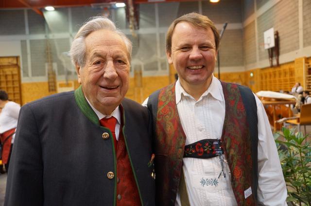 KR Otto Gogl und Sepp Loibner beim ORF-Frühschoppen in Leibnitz.