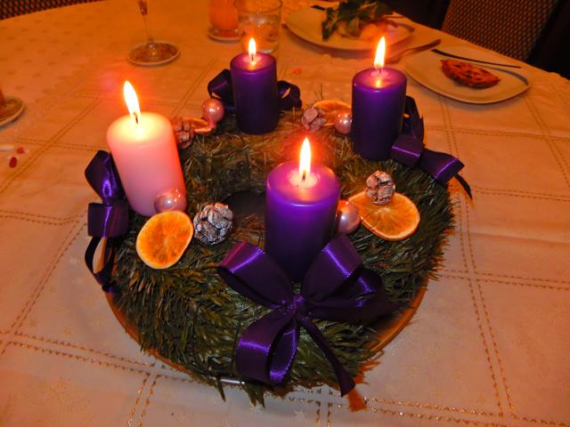Ein liturgischer Adventkranz ist bei mir ein Muss!