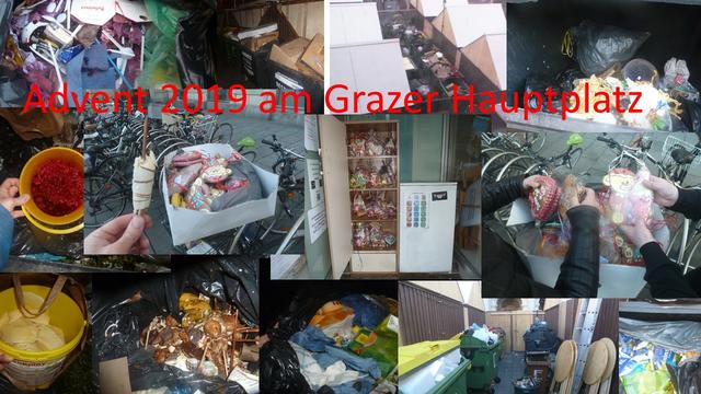 Beim Grazer Advent 2019 am Hauptplatz gab es wieder viel Besorgniserregendes zu sehen - einfach die weiteren Fotos betrachten...