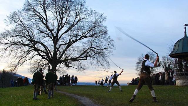 Die Bergheimer Schnalzergruppe in Maria Plain.