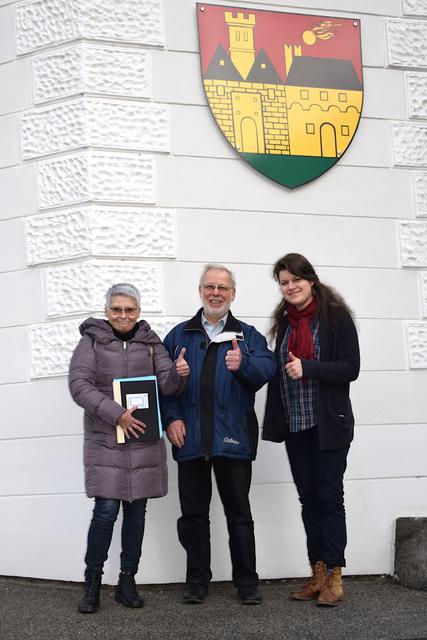 Dagmar Ahrer (Listenplatz 2), Spitzenkandidat Walter Eberl und Erika Schrinner (Listenplatz 3) wollen in den Gemeinderat in Allentsteig einziehen.