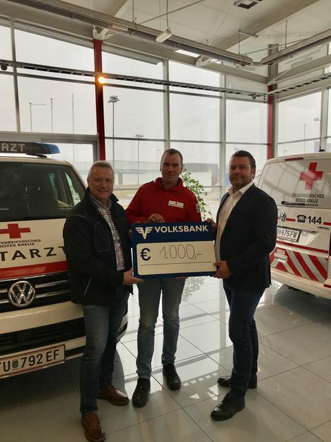 Betriebsleiter Martin Pötschner, Michael Moser und Geschäftsleiter Jürgen Strohmar.