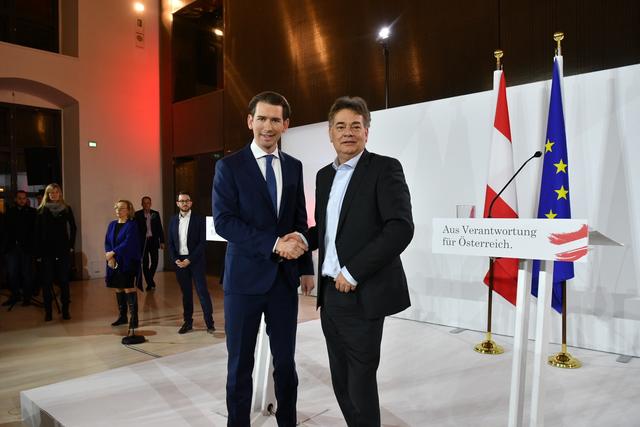 Heute wird die Regierung angelobt, Kritik an Bundeskanzler Sebastian Kurz und Vizekanzler Werner Kogler kommt von FPÖ und SPÖ.