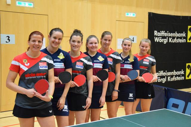 Kirchbichl und Kufsteins Tischtennis Damenteams .