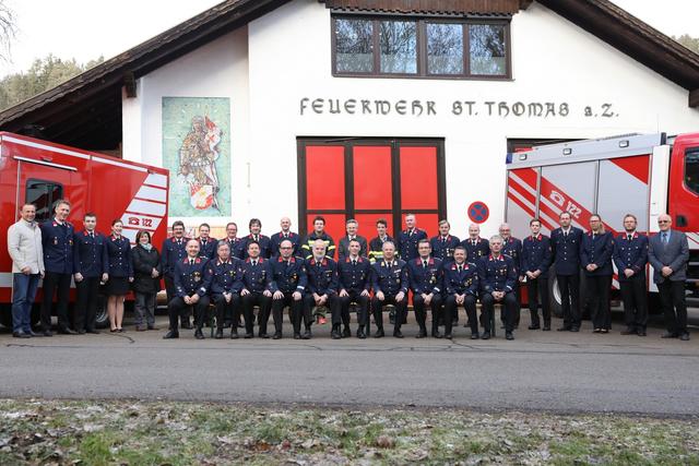 Die Kameraden der FF St. Thomas am Zeiselberg