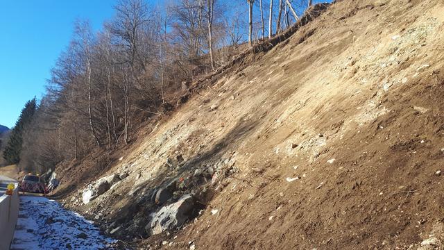 Dieser Hang ist auf die Murauer Straße gestürzt. | Foto: Land Steiermark/A16