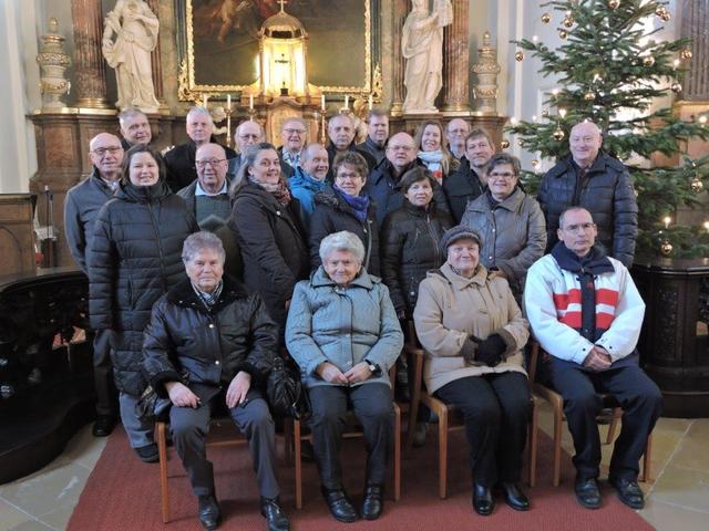 Adventsingen in der Kirche.