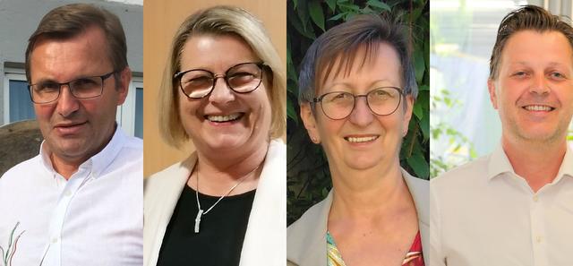 Georg Ecker (Foto: ÖVP), Ulli Wall (Foto: FPÖ), Ulli Schwarz (Foto: Grüne Frauen OÖ) und Martin Leibetseder (Foto: Neos).