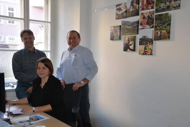Klima- u. Energiemodellregionsmanager, Matthias Zawichowski, Leadermanagerin Christina Öhlzelt und Obmann Josef Ecker
