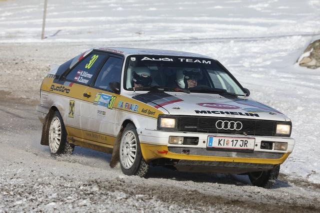 Mit dem Audi Coupé Quattro rennmäßig durch das Mühlviertel