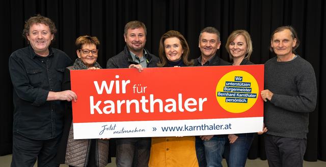 Josef "Schneckerl" Schultner, NMS-Direktorin Andrea Kohlert, Unternehmer Bruno Vallandt, VS-Direktorin Doris Benesch, Harald und Daniela Thurner, Fußballtrainer und Sky-Experte Alfred Tatar.