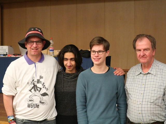 Das Team Steyregg 2 mit Gerald Hametner, Muhammed Tasdemir, Julius Stolz, Werner Dobersberger (v.l.).