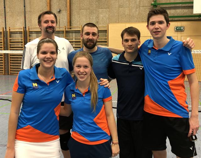 Das Siegerteam vom ASV Pressbaum Badminton.