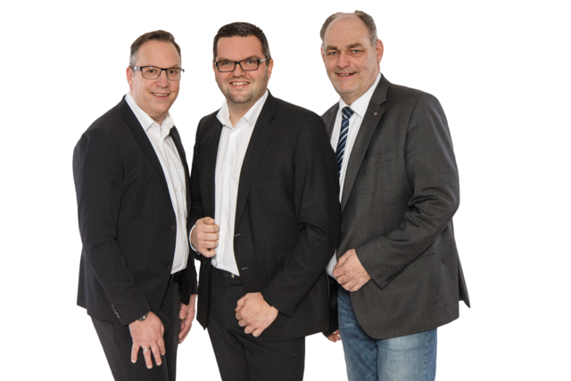 V.l.: Berndt Hamböck, Vizebgm. Gerald Hofer, Max Gröbner.