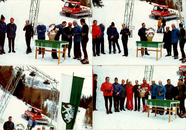 28.12.1974 - Einmillionster Brunnalmlift-Fahrgast. Hans Zehenter aus Mörbisch.