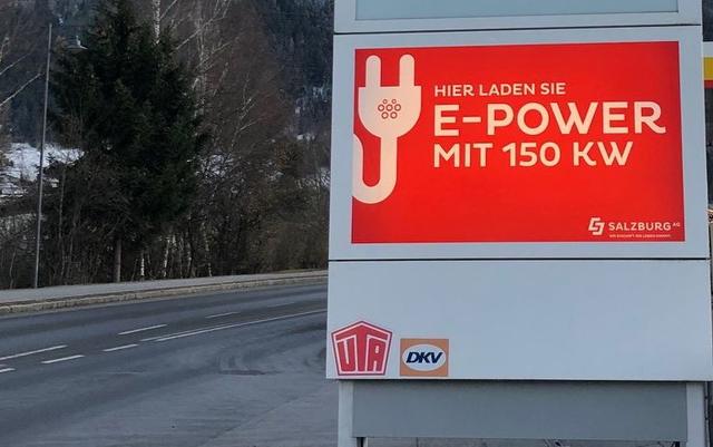 In Kaprun befindet sich die erste Schnelladestation für Elektroautos im Pinzgau.