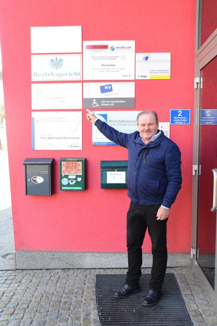 Eduard Köck vor dem Gericht in Waidhofen. Der Druck aus der Region zeigte Wirkung.