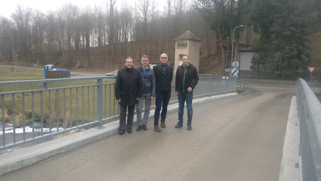 Bgm Raimund Fuchs, StR Ing. Wolfgang Walter, StADir Friedrich Winkler, StR Patrick Layr.