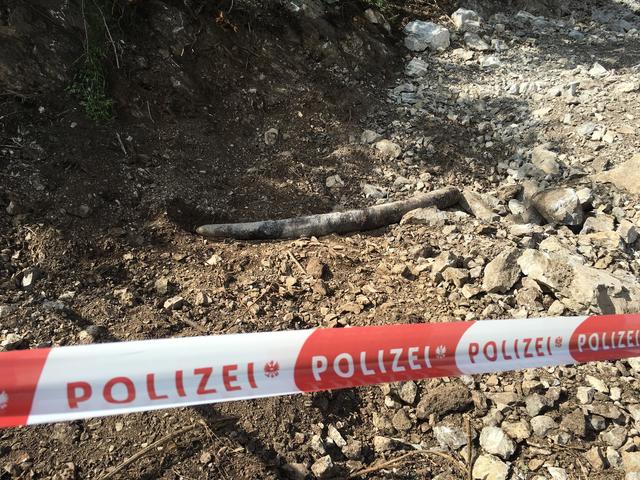 Das Gebiet um die entschärfte Panzergranate wurde weiträumig abgesperrt.