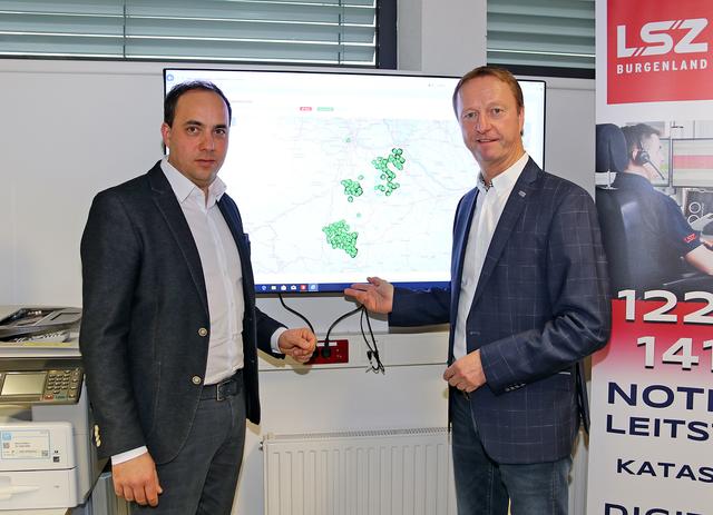 Eine sogenannte Georeferenzierung gibt Aufschluss über die Einsatzorte der Sicherheitspartner