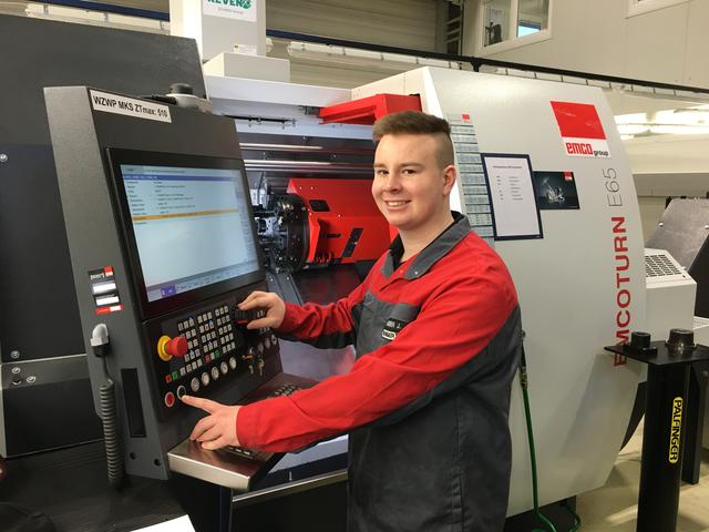 Johannes Pollheimer, Lehrling Maschinenbautechnik 4. Lehrjahr bei Palfinger.