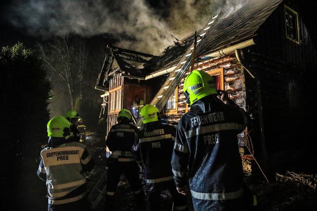 Das Ferienhaus in Preg brannte nieder.