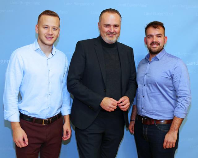 NR Maximilian Köllner, LH Hans Peter Doskozil und LA Kilian Brandstätter sind zuversichtlich, dass sie mit den Grundstücksbesitzern in Gols einig werden.