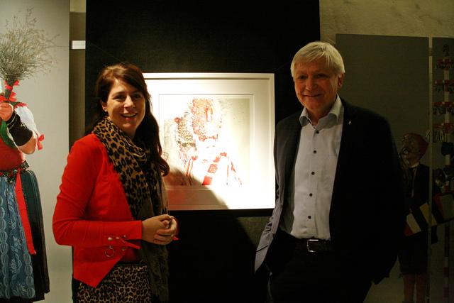 Daniela Pfeifer und Dr. Ulrich Gstrein freuten sich über das große Interesse an der Ausstellung.