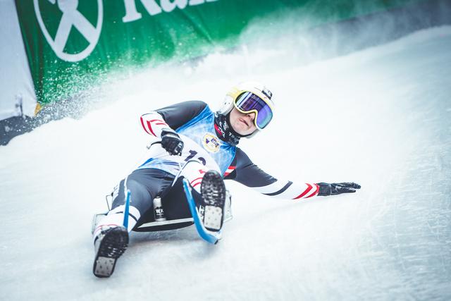 Tina Unterberger auf dem Weg zu Rang zwei im Passeiertal.